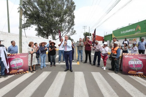 Con el Tren Capitalino de Pavimentaci&oacute;n, Pepe Chedraui entrega rehabilitaci&oacute;n vial en la colonia Vicente Guerrero