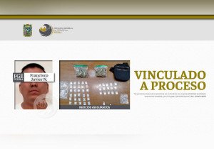 Por posesión de droga en Puebla capital, fue vinculado a proceso