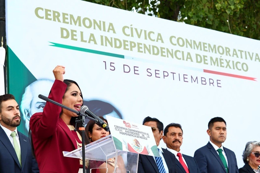 Encabeza Tonantzin Fern&aacute;ndez ceremonia conmemorativa de la Independencia de M&eacute;xico