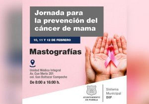 Realizarán mastografías gratuitas en el DIF Municipal