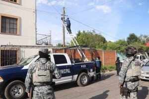 Retiran SSC de San Pedro Cholula y autoridades federales y estatales 52 cámaras de videovigilancia instaladas de manera irregular
