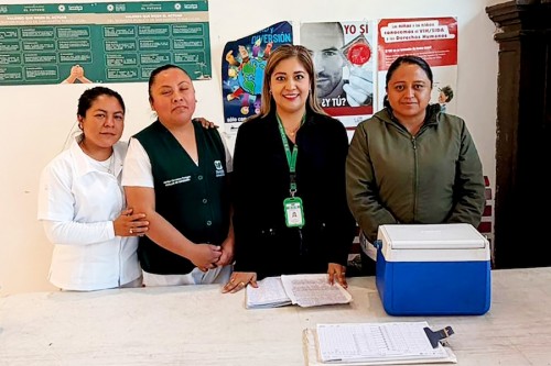 Realizan gobierno de Texmelucan y CESSA jornada gratuita de vacunaci&oacute;n contra sarampi&oacute;n y otras enfermedades
