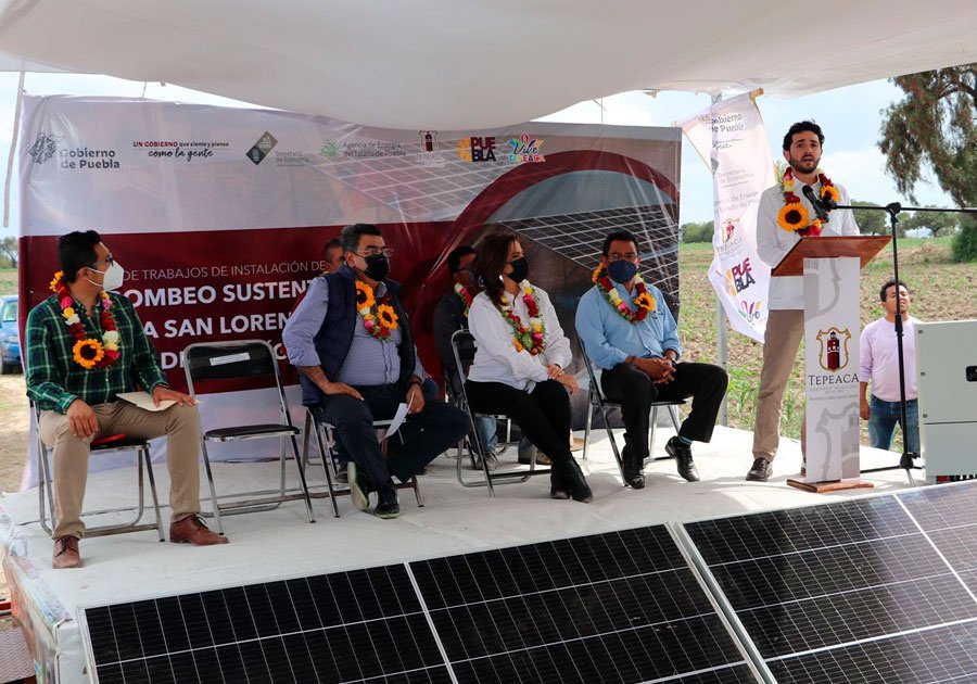 Inicia Agencia de Energía instalación de bombeo sustentable en región de Tepeaca