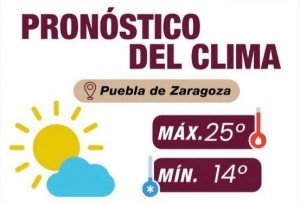 Cielo despejado y buen clima para Puebla: Gobierno de la Ciudad