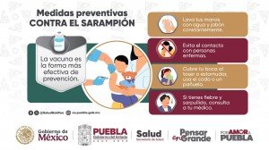 Secretar&iacute;a de Salud refuerza vigilancia epidemiol&oacute;gica por segundo caso de sarampi&oacute;n en Puebla