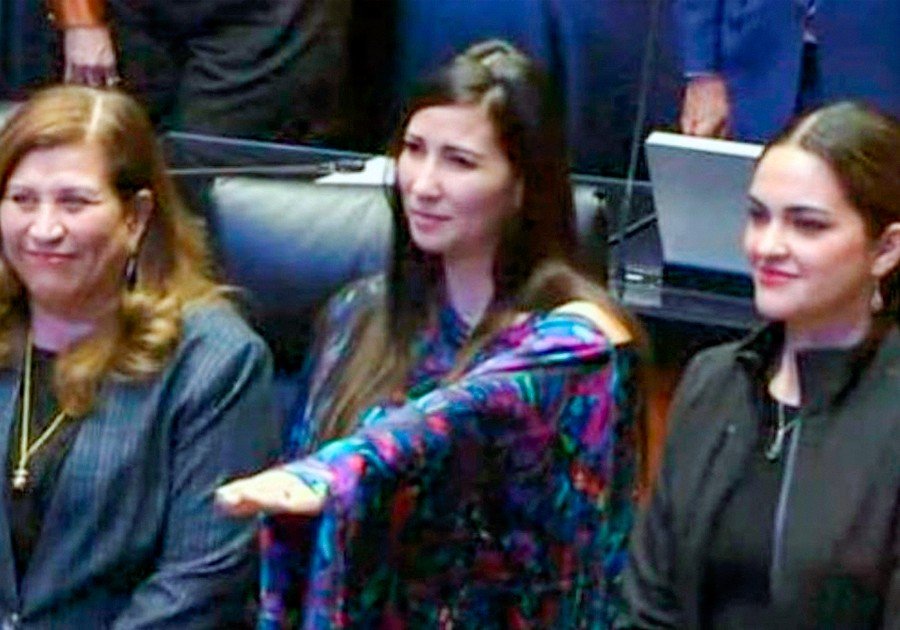 Yeidckol Polevnsky retoma su esca&ntilde;o en el Senado tras breve suplencia de Denisse Ortiz