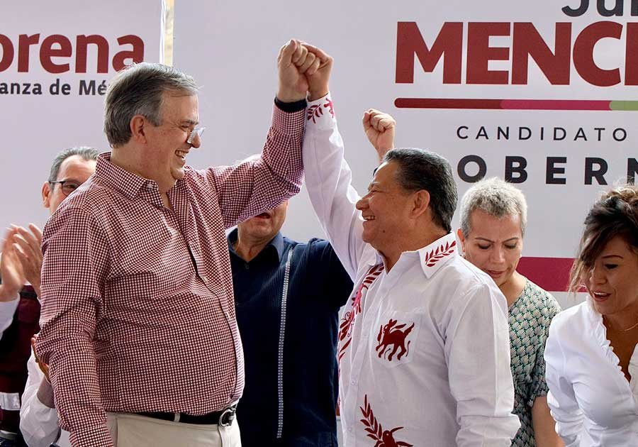 En Hidalgo, Marcelo Ebrad inicia su campaña presidencial