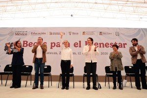 Sheinbaum completa en Zacatecas la ruta de becas hasta universidad