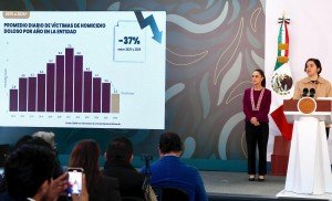 El objetivo en Michoac&aacute;n es construir paz, justicia y erradicar la extorsi&oacute;n: Claudia Sheinbaum