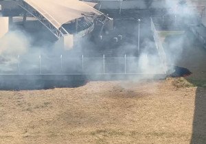 Se incendió el Centro Comunitario de Izúcar de Matamoros