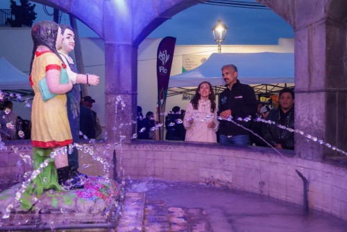 Inaugura gobierno de Pepe Chedraui mantenimiento integral a la Fuente de los Mu&ntilde;ecos