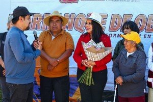Tonantzin Fern&aacute;ndez da inicio a nueva obra con sentido social en San Juan Tlautla