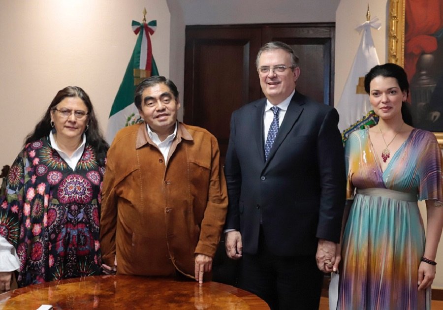 Miguel Barbosa y Marcelo Ebrard