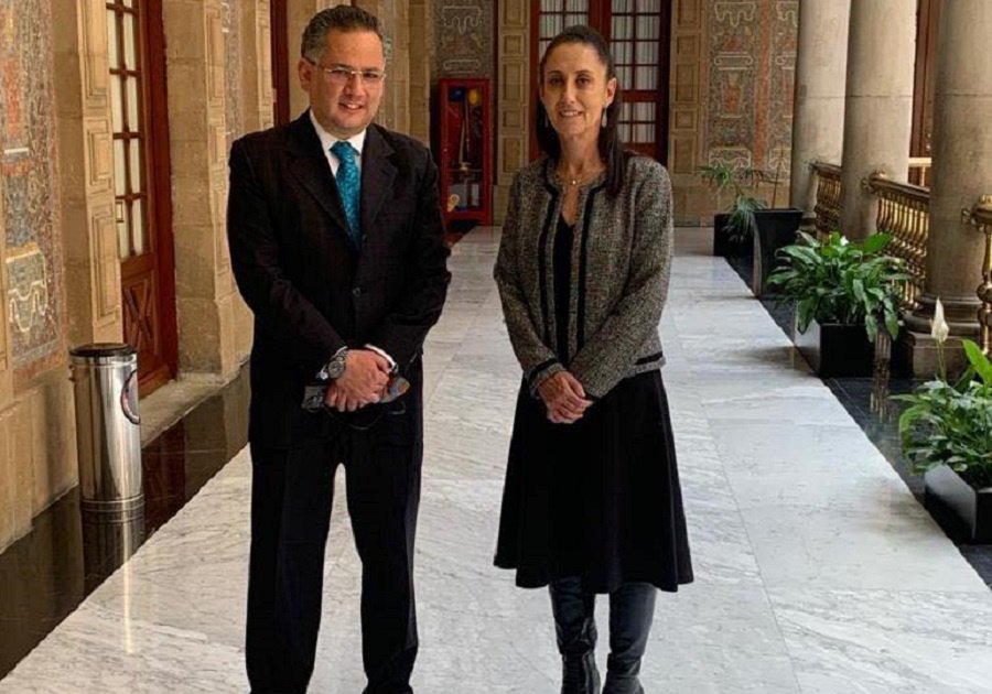 Santiago Nieto y Claudia Sheinbaum