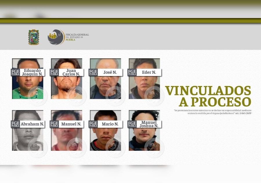 Vinculados a proceso ocho hombres acusados de violencia familiar