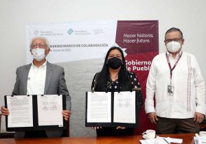 Refrendan SDR y CONCyTEP convenio para capacitar a productores y técnicos