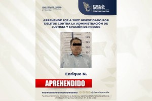 Aprehende FGE a juez investigado por delitos contra la administraci&oacute;n de justicia y evasi&oacute;n de presos