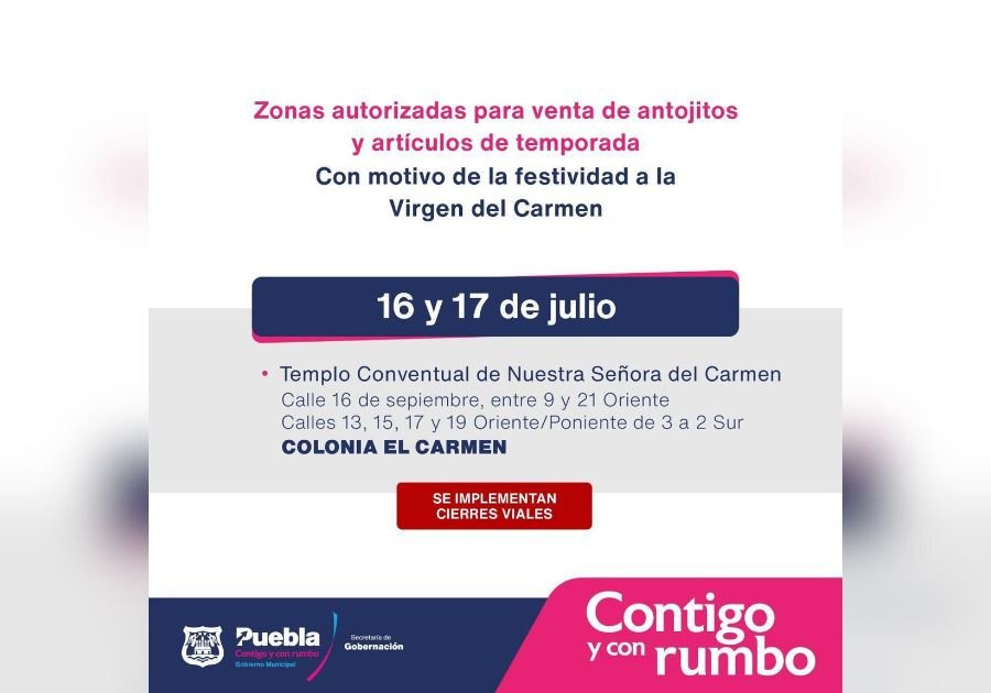 Autorizan instalación de comercios itinerantes en 17 Oriente