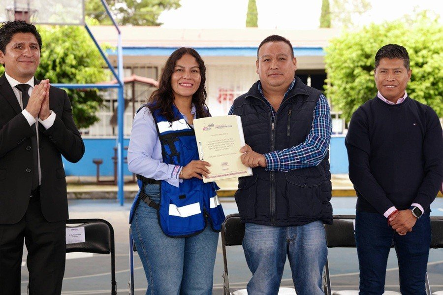 Continúa Lupita Cuautle con mejora de la infraestructura en San Andrés Cholula