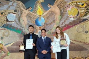 Poblanos de Wushu reciben reconocimiento “Luchador Olmeca”