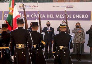 Encabeza Tlatehui primera ceremonia cívica de 2023
