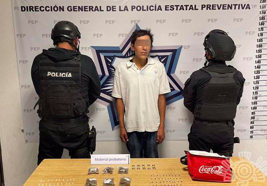 Captura Polic&iacute;a Estatal a presunto distribuidor de droga
