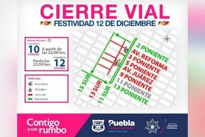 Vigilan autoridades celebraciones a la Virgen de Guadalupe en la Angelópolis
