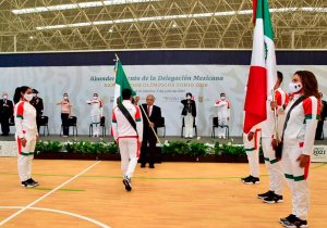 Abandera AMLO delegación mexicana que irá a Juegos de Tokio 2020