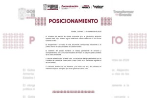 Desmiente Gobierno de Puebla notificación sobre retiro de Visa al gobernador Alejandro Armenta