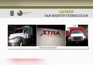 Hallan vehículos robados durante cateo en Texmelucan