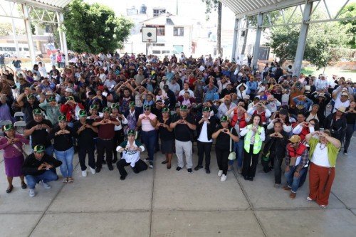 Gobierno del Estado de Puebla apoya mejoramiento de espacios en juntas auxiliares