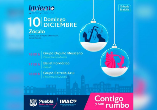 Presenta Ayuntamiento de Puebla su cartelera cultural de fin de semana