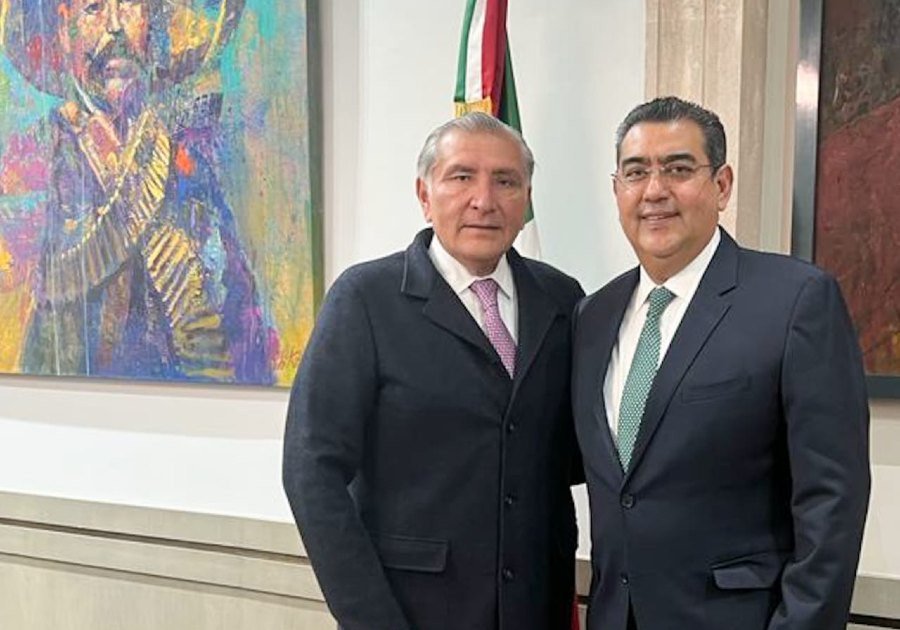 Gobierno federal ratifica respaldo a gobernador de los poblanos: Adán Augusto López