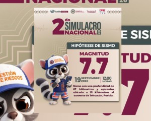 Invita Gobierno de Pepe Chedraui a participar en el Segundo Simulacro Nacional 2026
