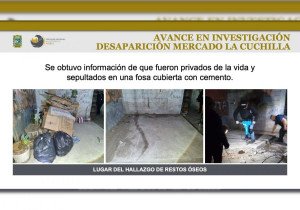 Encuentran dos osamentas en cateo al mercado La Cuchilla