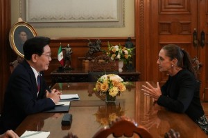 La presidenta Sheinbaum recibe en Palacio Nacional a su homólogo de República de Corea, Lee Jae-myung
