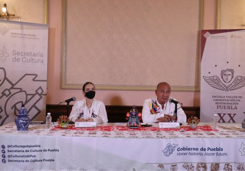 Conmemorará Cultura 20 años de la Escuela Taller de Capacitación en Restauración de Puebla
