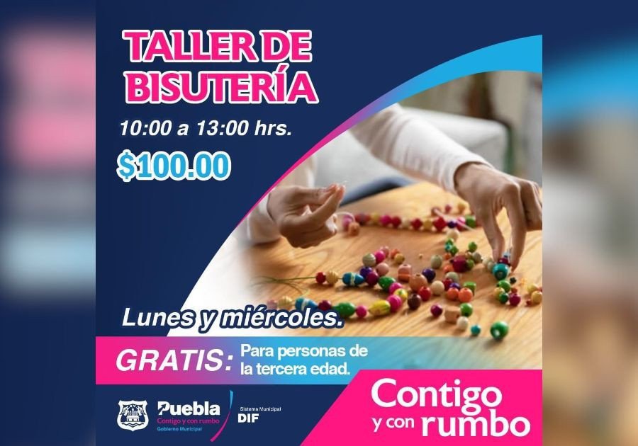 Invita SMDIF a talleres de bisutería y computación para adultos mayores