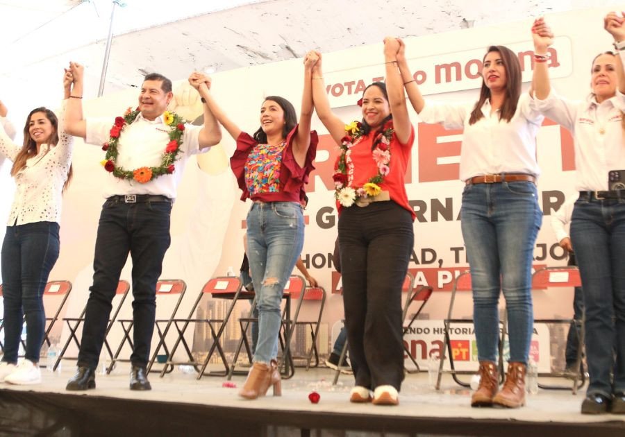 Liz Sánchez presente en cierres de campaña de la 4T