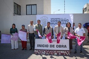 Omar Mu&ntilde;oz inicia reconstrucci&oacute;n de la calle Tlaxcala en  Cuautlancingo