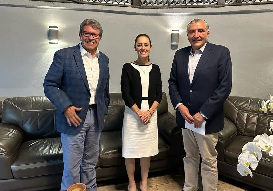 Designa Sheinbaum a Adán Augusto y a Monreal como coordinadores de su campaña