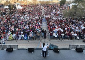 Sheinbaum hace llamado a cerrar el paso a la corrupción desde Ciudad Juárez