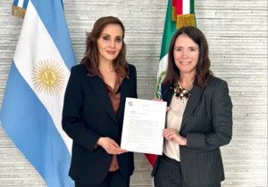 Invita Lilly Téllez a Javier Milei al Senado de la República