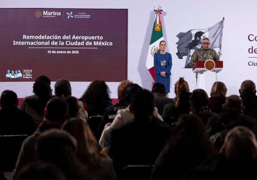 Anuncia Sheinbaum remodelaci&oacute;n del AICM