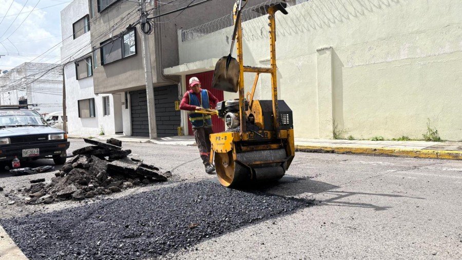 Campaña Capitalina Bacheando Puebla: favorece la movilidad de unidades de plataformas digitales