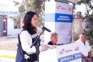 Transforma Lupita Cuautle calle Emiliano Zapata en vialidad segura y funcional