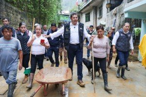 Gobierno de Puebla mantiene vigilancia y apoyo permanente a familias afectadas por lluvias en la Sierra Norte