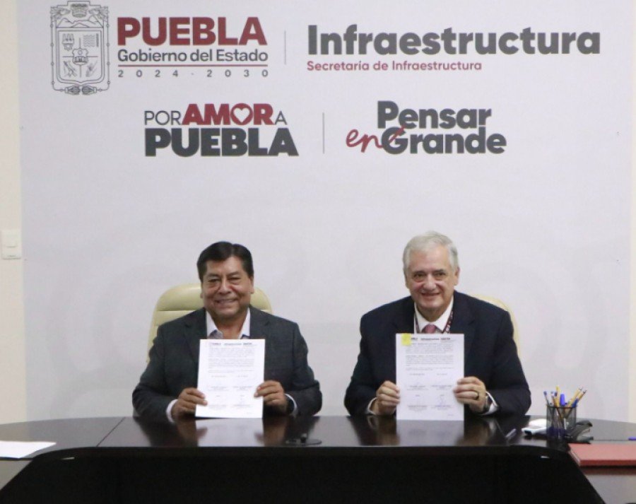 Secretar&iacute;a de Infraestructura e ISSSTEP firman convenio para obra a favor de derechohabientes