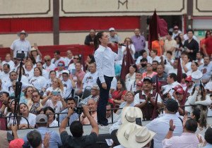 Claudia Sheinbaum encabezó una Asamblea Informativa en Saltillo