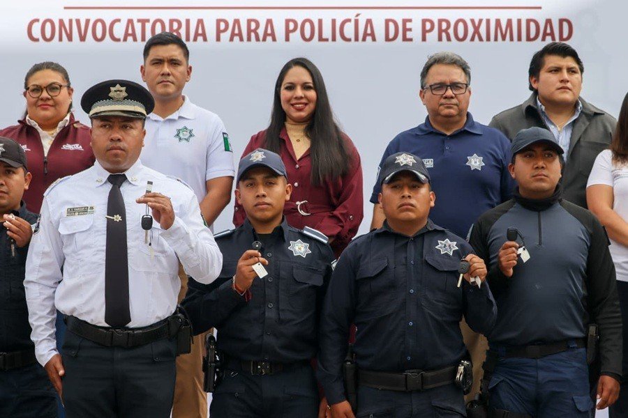 Con entrega de equipamiento a la SSC, Tonantzin Fern&aacute;ndez refuerza la seguridad de San Pedro Cholula